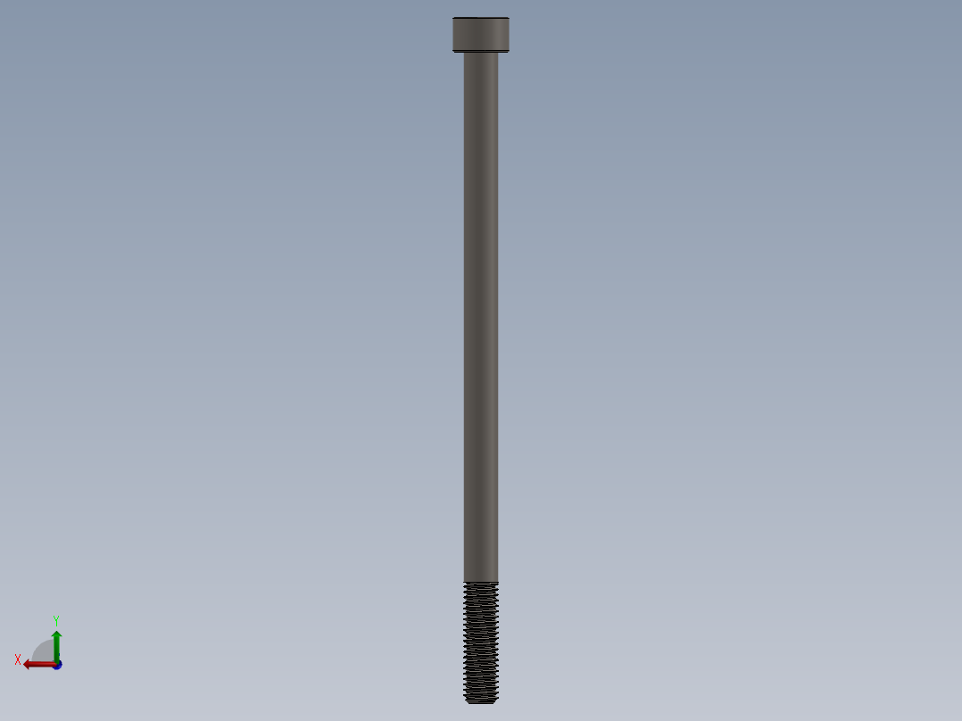 Screw_DIN_912_M8x150_A2.SLDPRT公制内六角螺钉后视图
