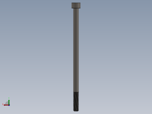 Screw_DIN_912_M8x150_A2.SLDPRT公制内六角螺钉后视缩略图