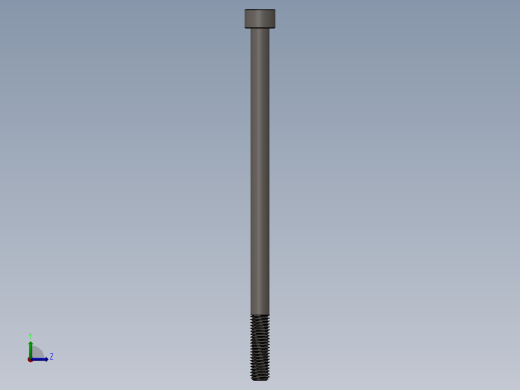 Screw_DIN_912_M8x150_A2.SLDPRT公制内六角螺钉左视缩略图