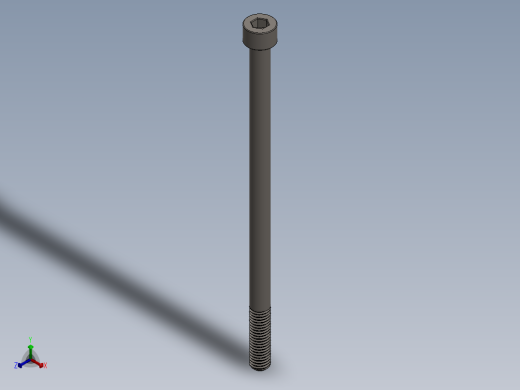 Screw_DIN_912_M8x150_A2.SLDPRT公制内六角螺钉正等轴测缩略图