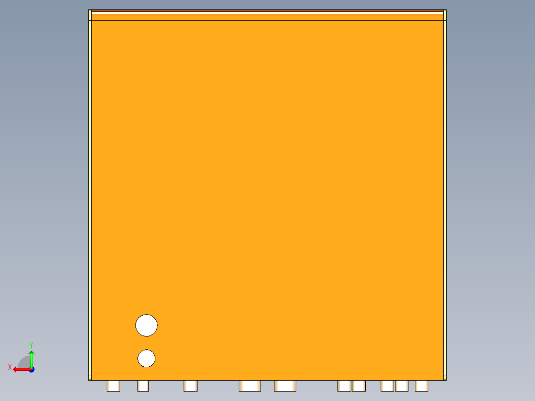 1出6螺丝供料机外壳后视图