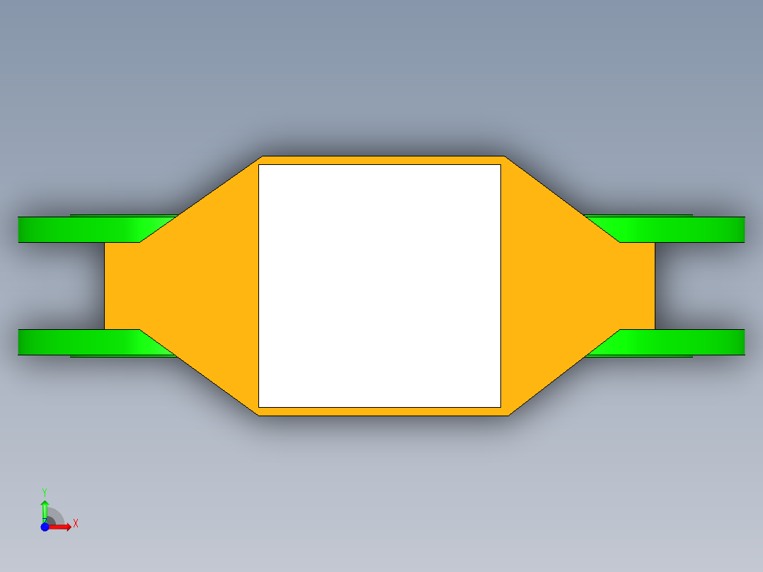 气动插板阀前视图