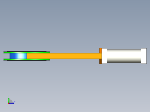 气动插板阀左视缩略图