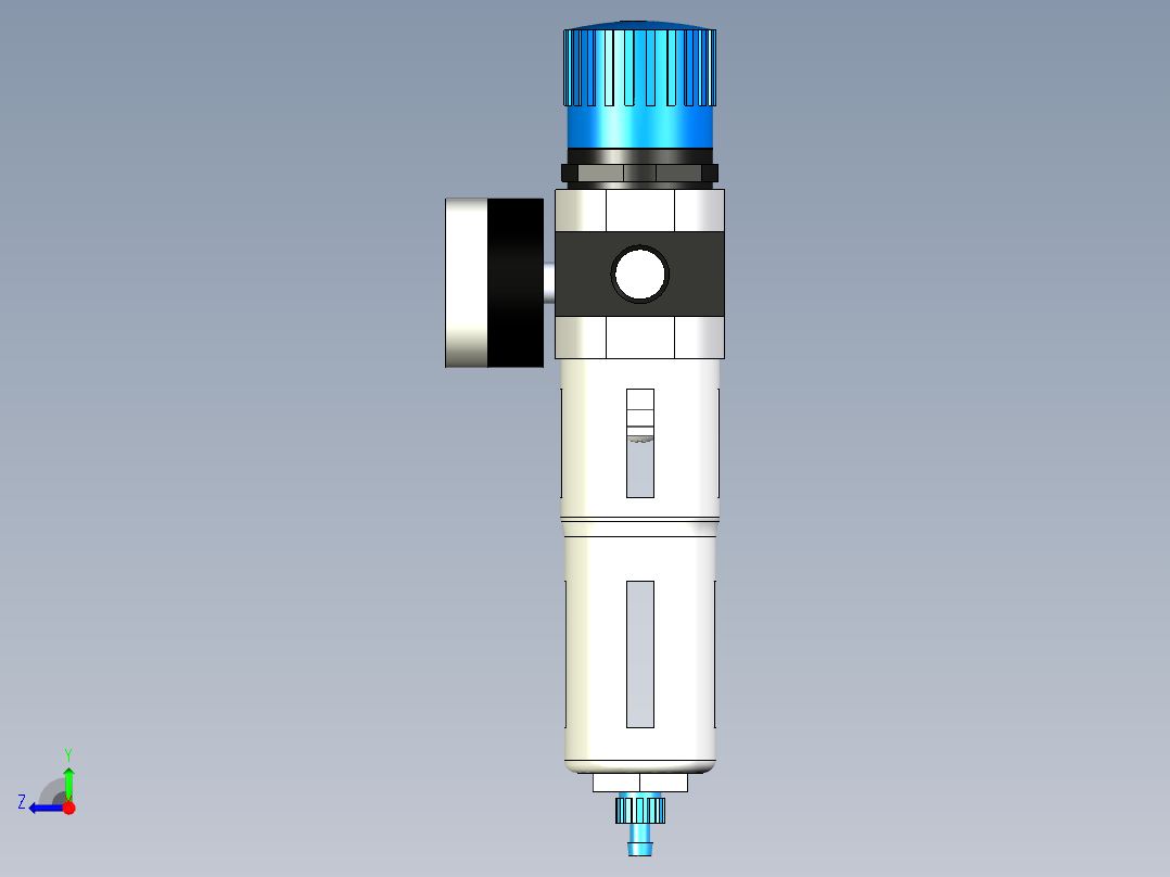费斯托二联过滤器右视图