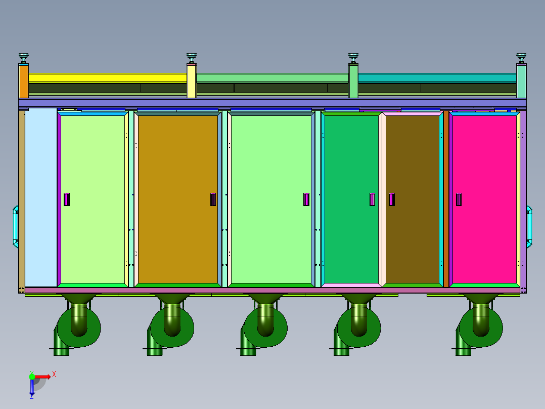 合金刀具的毛坯刀柄打磨设备俯视图