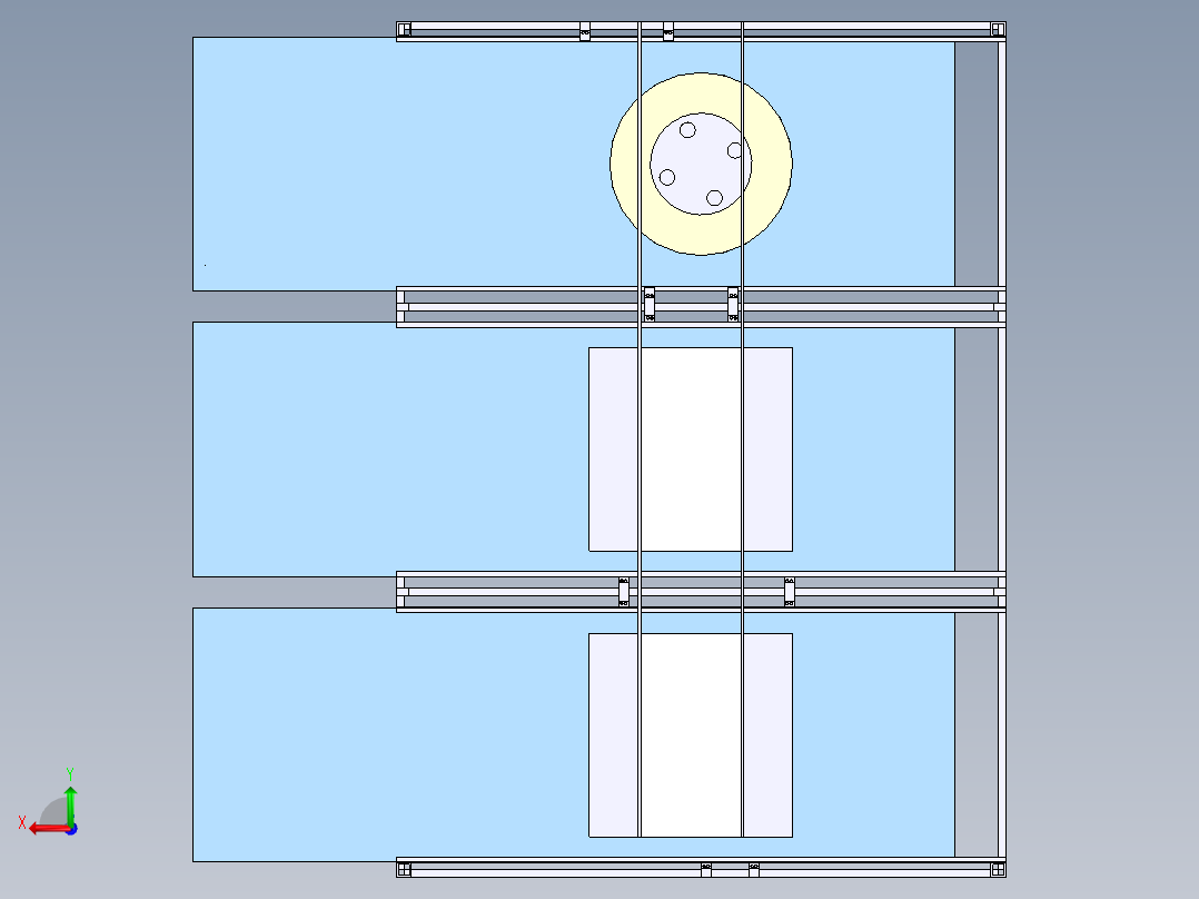 立体车库后视图