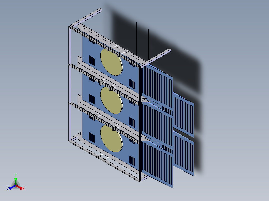立体车库正等轴测图