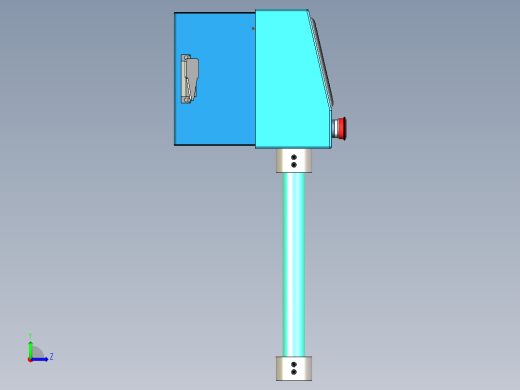 触摸屏安装盒子左视缩略图