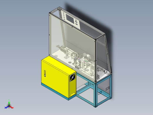 马达转子卡环组装设备正等轴测缩略图