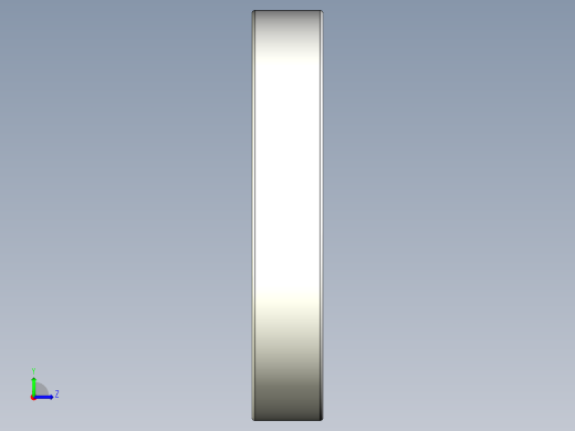 完整的公制6200系列，开放式轴承库SolidWorks和Step模型左视缩略图