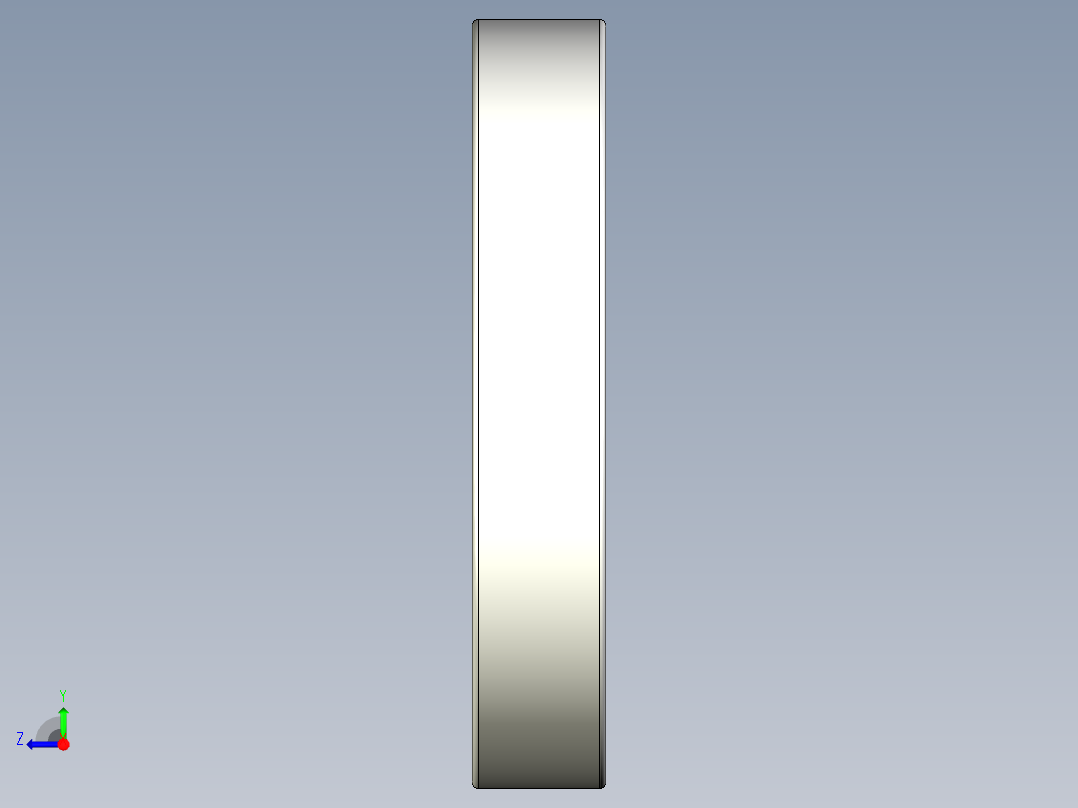 完整的公制6200系列，开放式轴承库SolidWorks和Step模型右视图