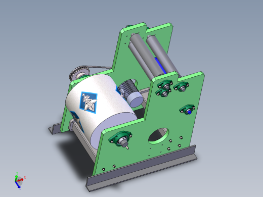 印刷机收纸装置（sw16可编辑+cad+说明书）