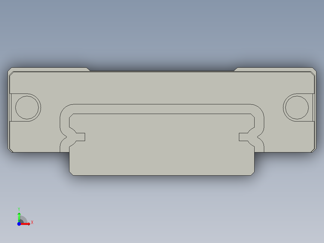 滑轨SSEBWN14G-70-1823-1111前视图