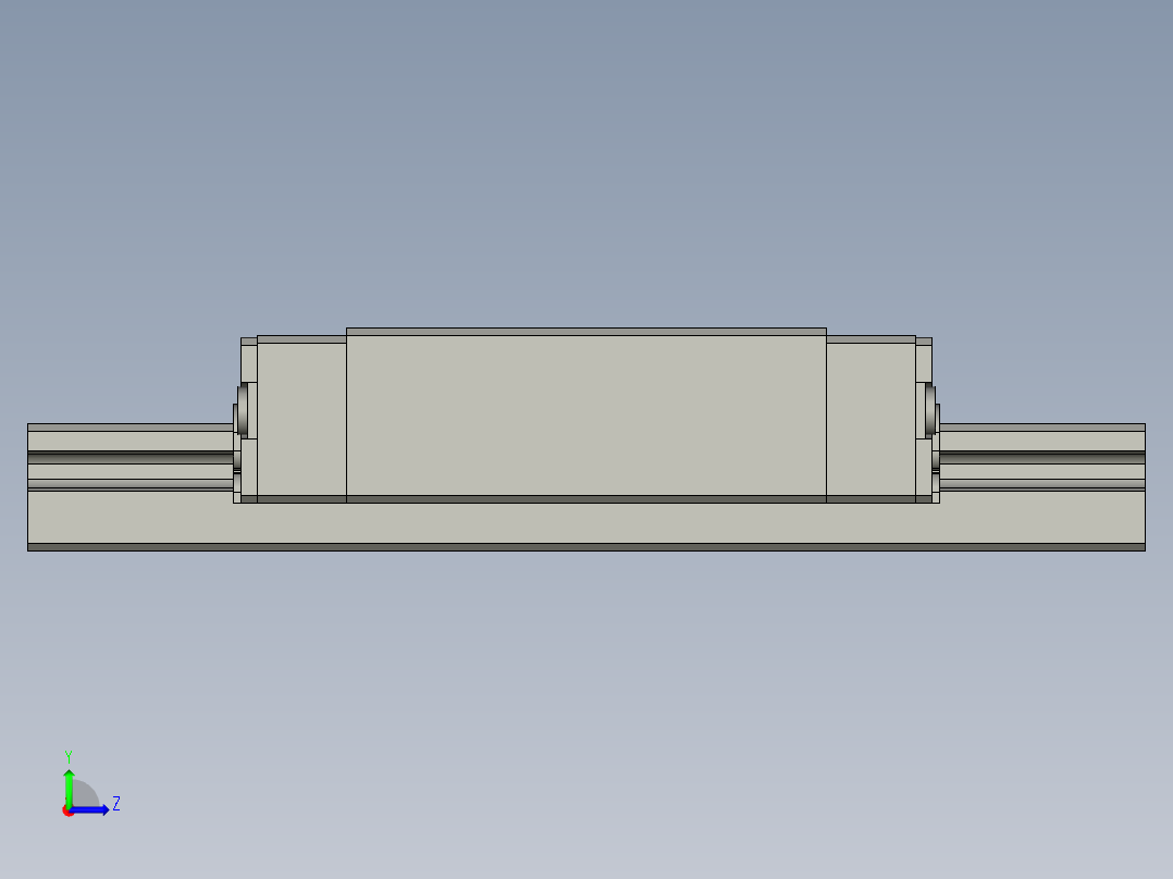 滑轨SSEBWN14G-70-1823-1111左视图