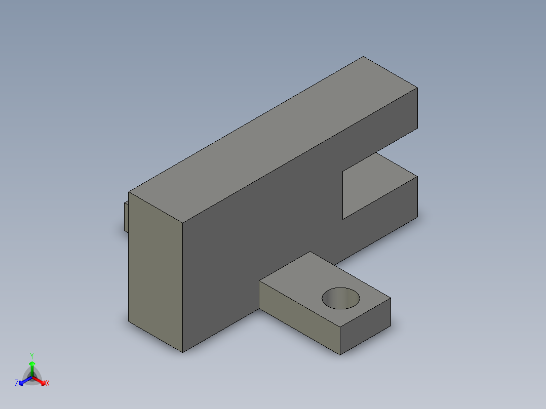 光电开关EE-SX672()配电缆线C正等轴测图