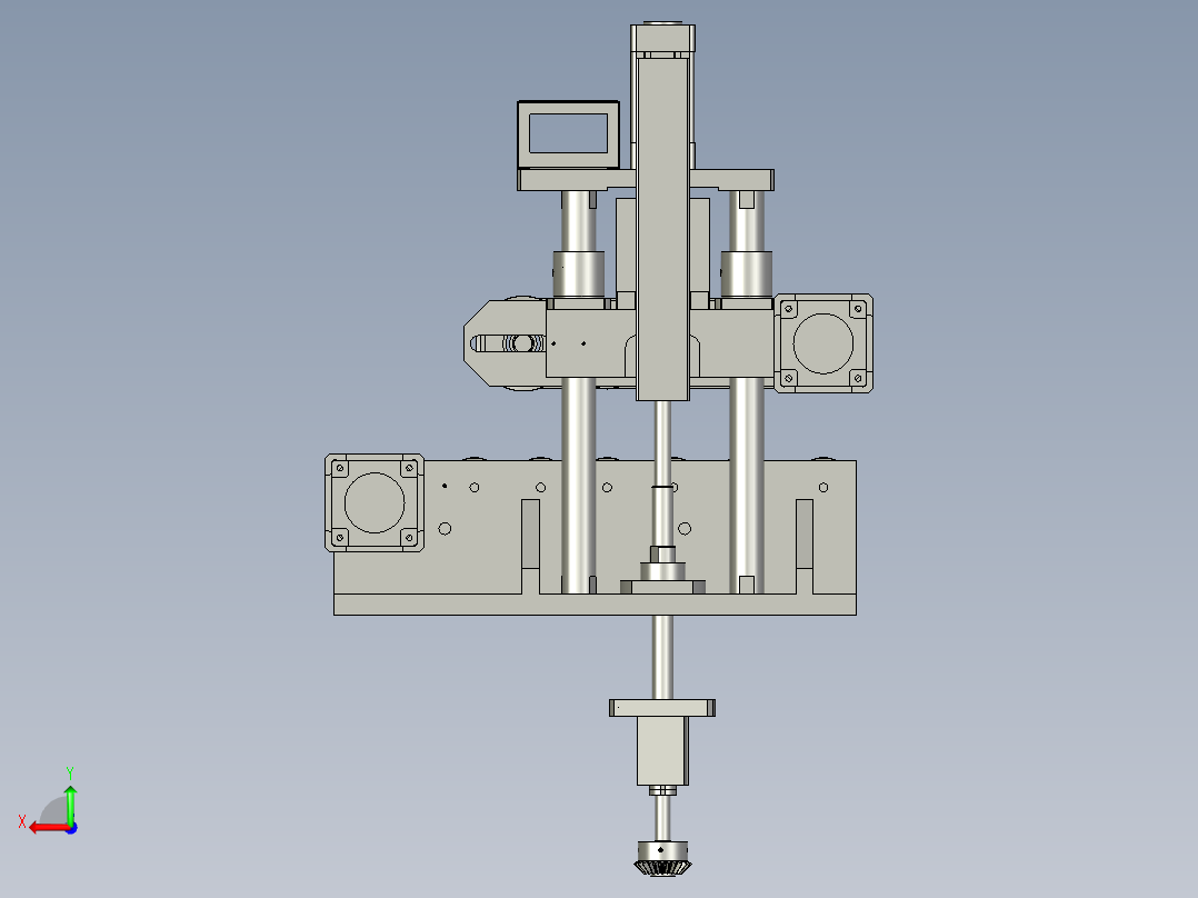 牵引机装配后视图