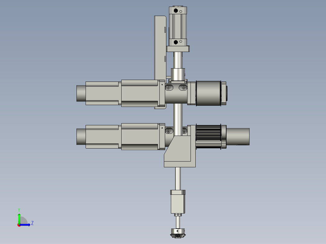 牵引机装配左视图