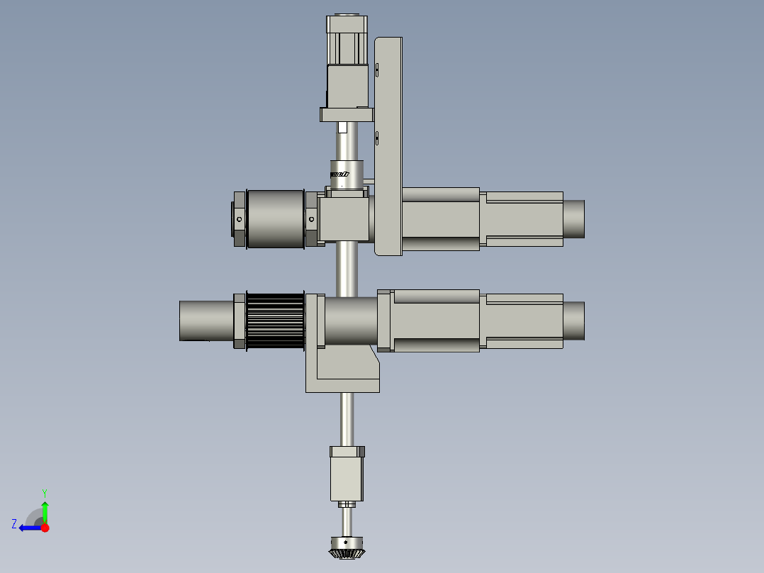 牵引机装配右视图