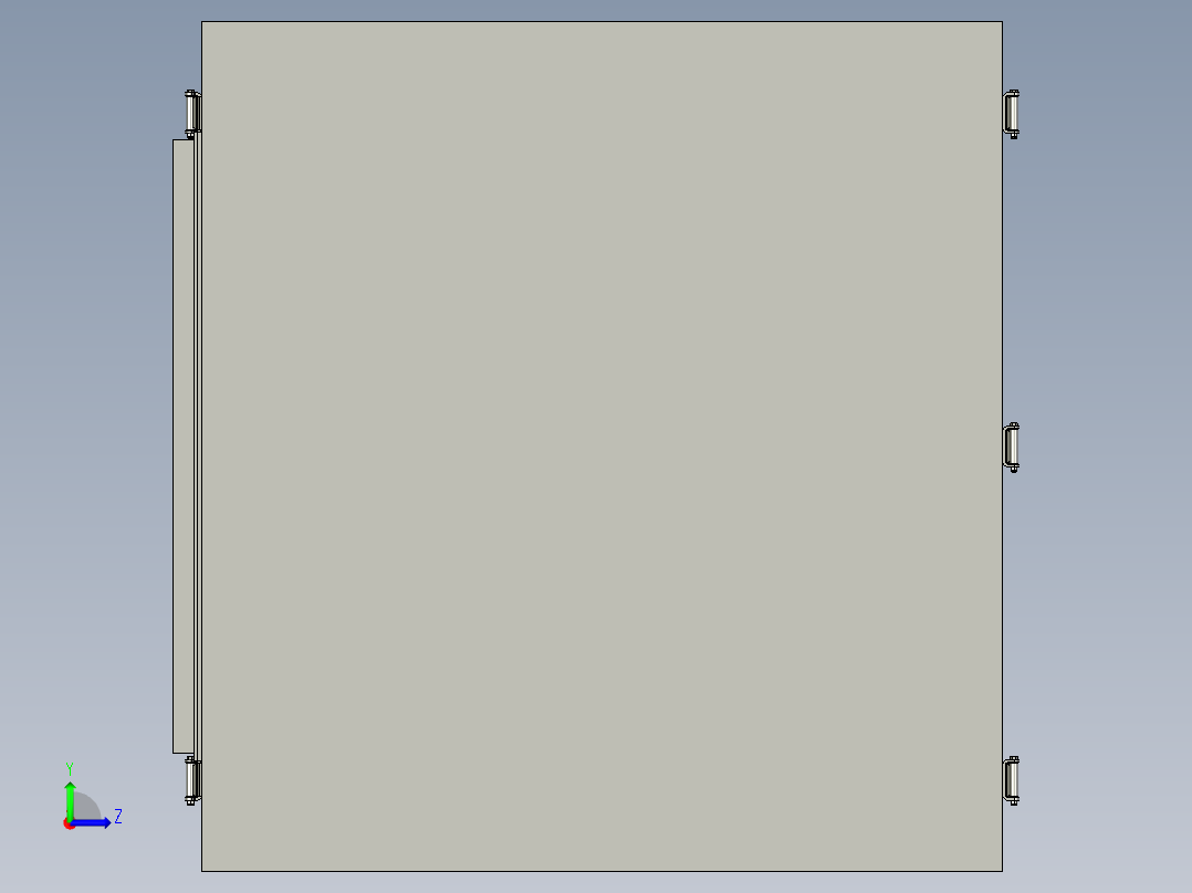 挖矿集装箱左视图