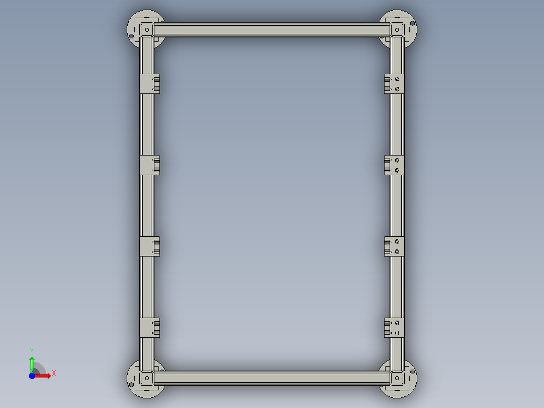 周转存放架前视图