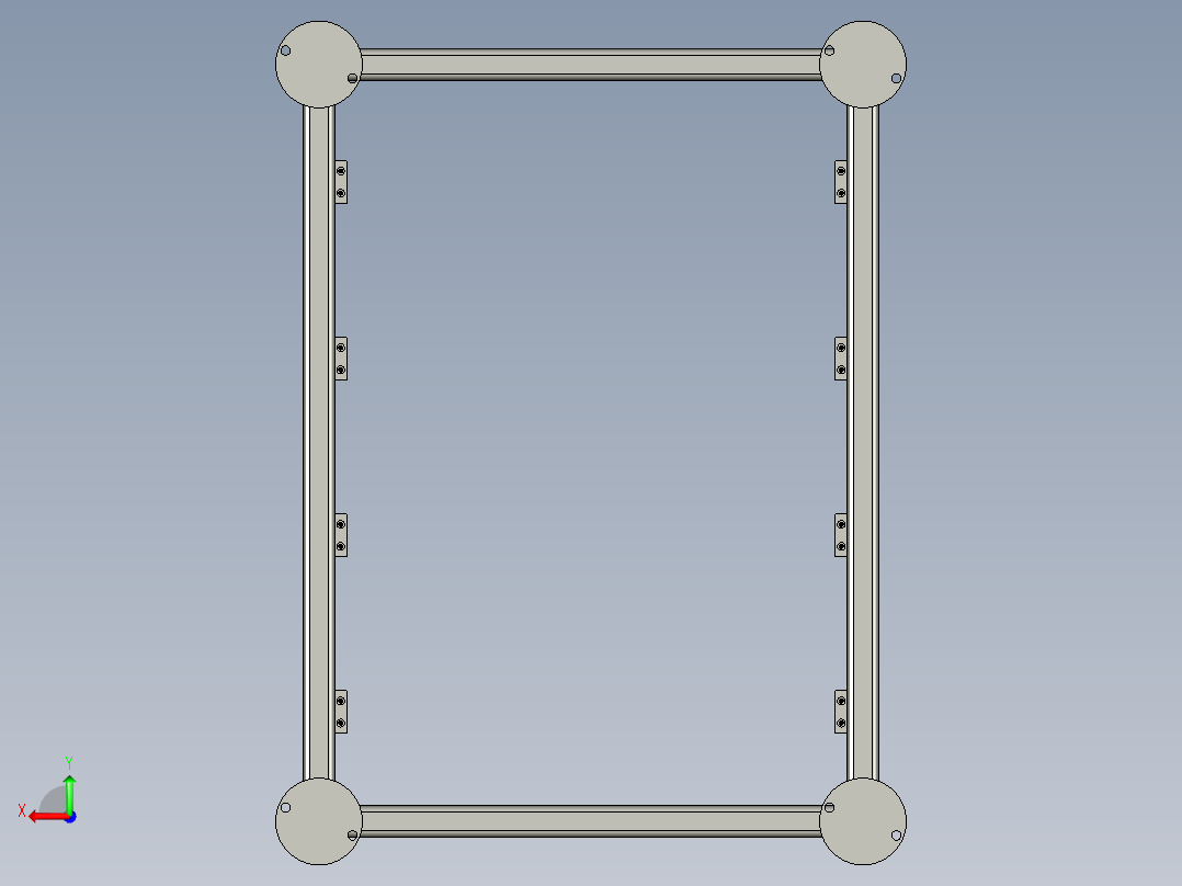 周转存放架后视图
