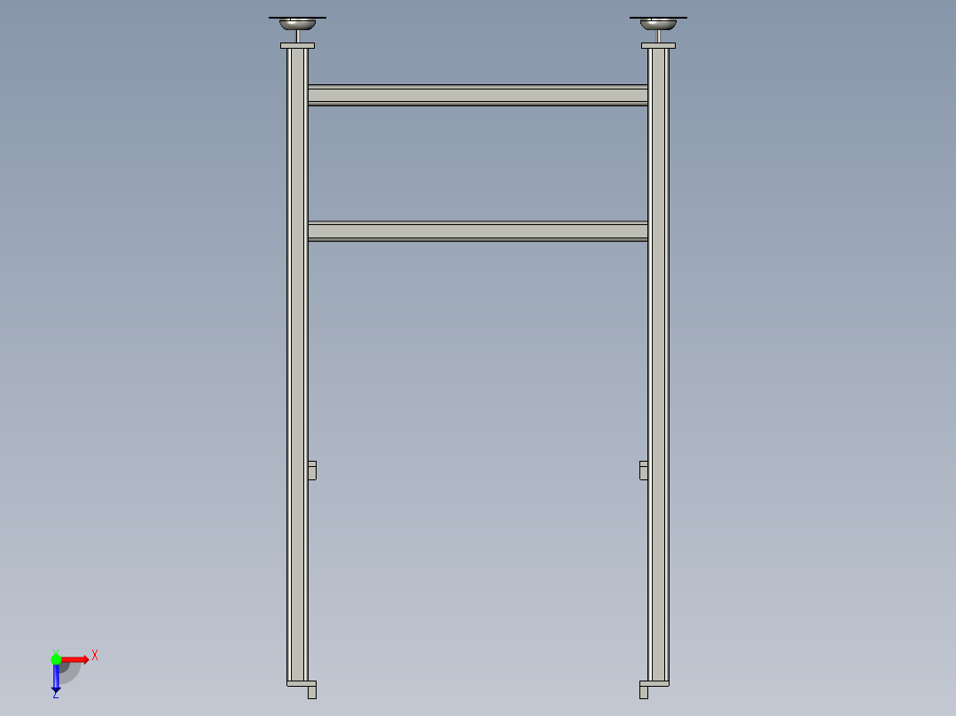 周转存放架俯视图