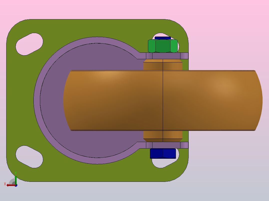 重载脚轮-万向型@JHA JHAB JHAG后视图