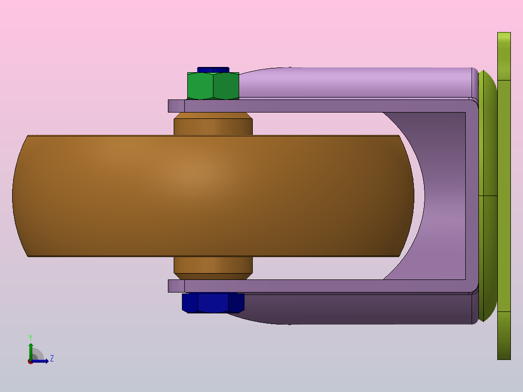 重载脚轮-万向型@JHA JHAB JHAG左视图