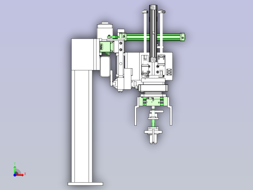 机械手、抓放机械装置前视缩略图