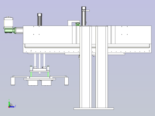 机械手、抓放机械装置左视缩略图