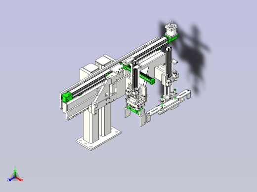机械手、抓放机械装置正等轴测缩略图