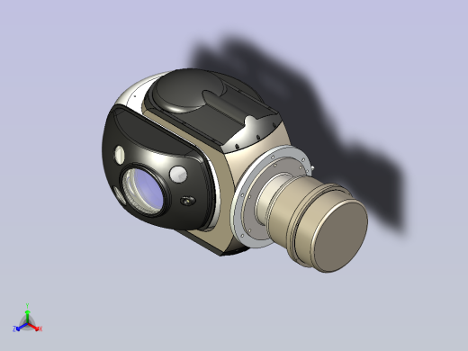 摄像头详细结构三维模型