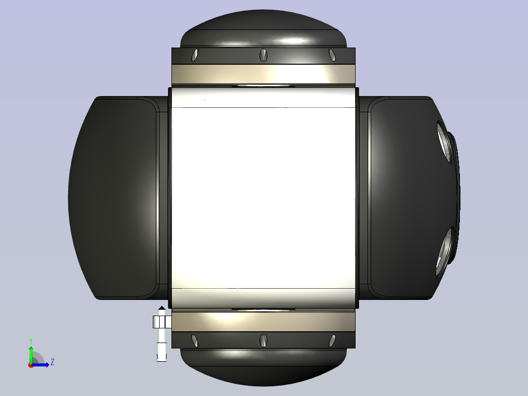摄像头详细结构三维模型左视图