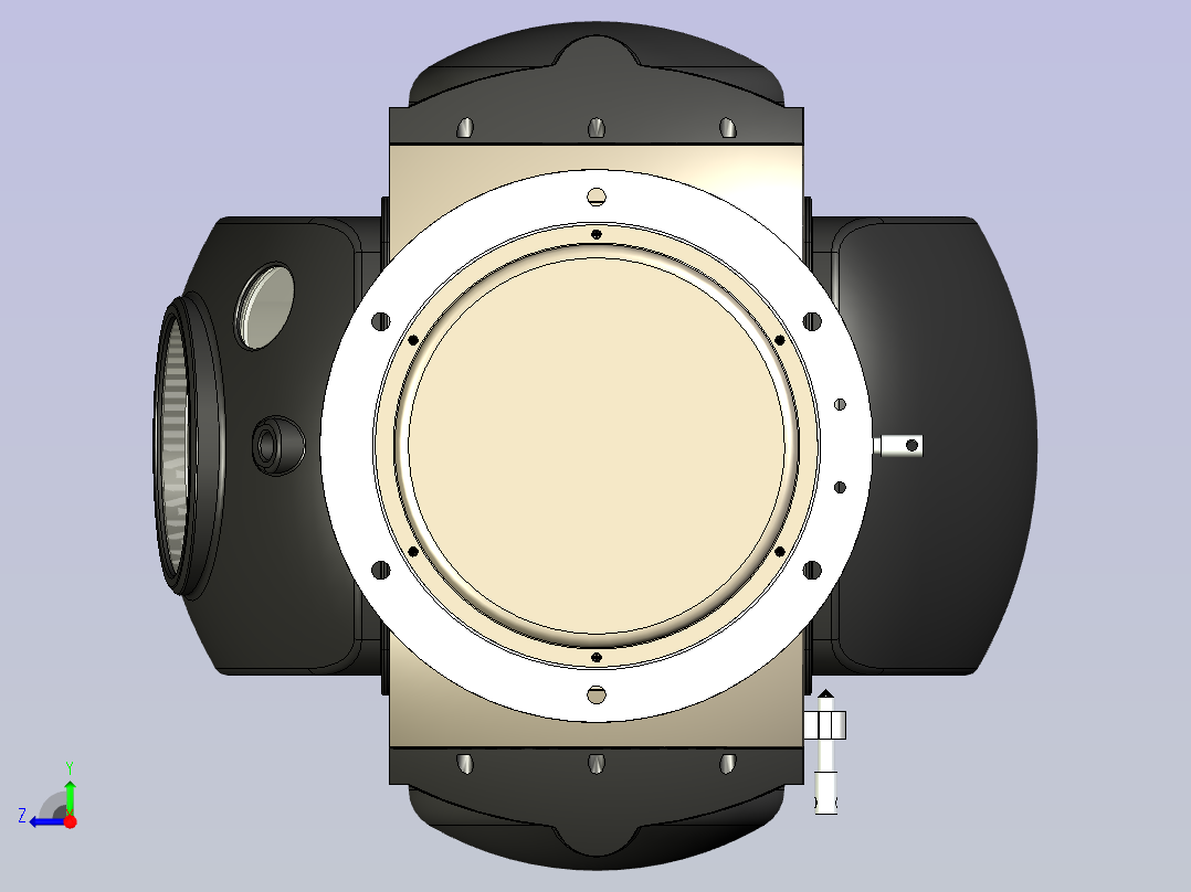 摄像头详细结构三维模型右视图