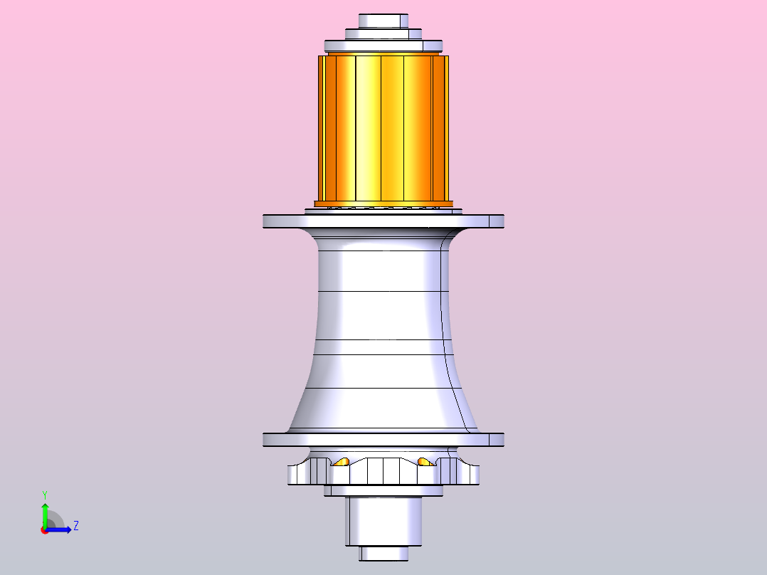 DT瑞士后轮毂左视图