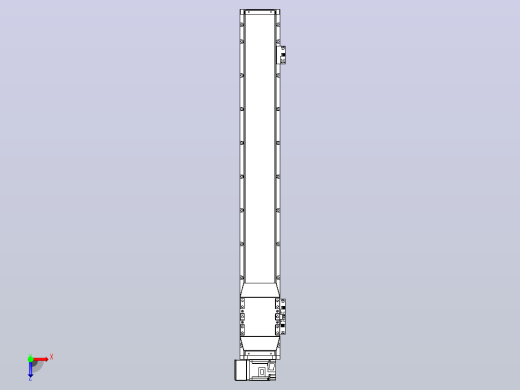 机器人皮带驱动直线轴TPA-GCB-120-P70-L750-LU-M20-N3俯视缩略图