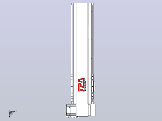 皮带直线轴半封闭可选导轨TPA-HNB-120D-110-L300-RP-Y-P40-N3俯视缩略图