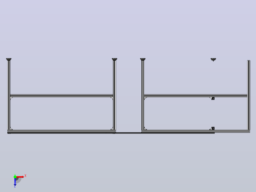 30x30铝型材工作台俯视缩略图