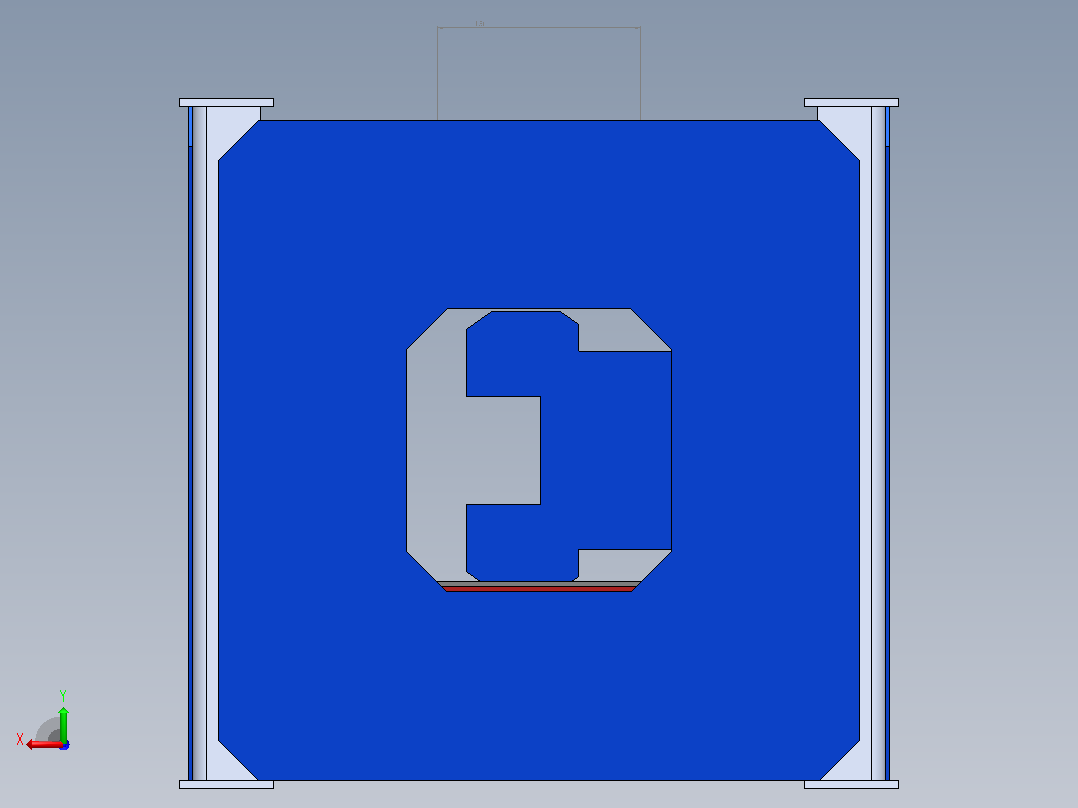 3d打印机模型后视图