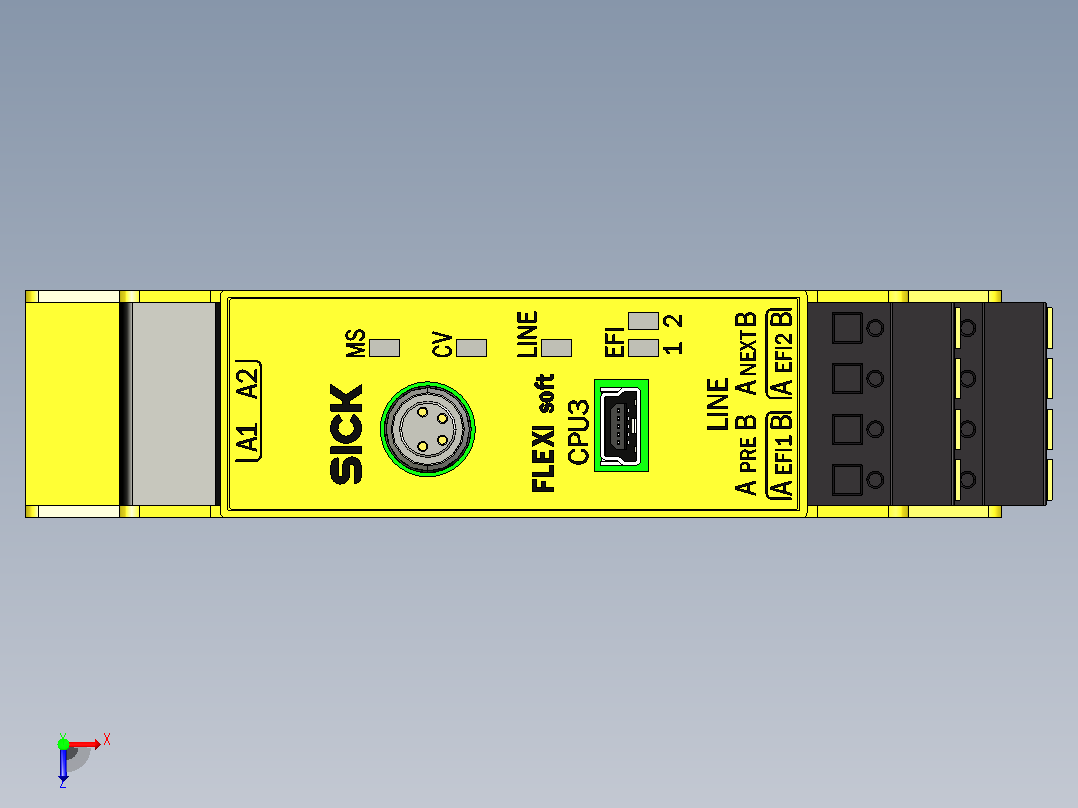 FX3-CPU320002安全控制器俯视图