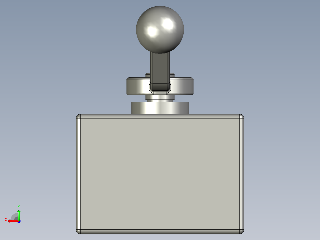 QJH型高压球芯截止阀-板式连接[QJF-20B]后视图