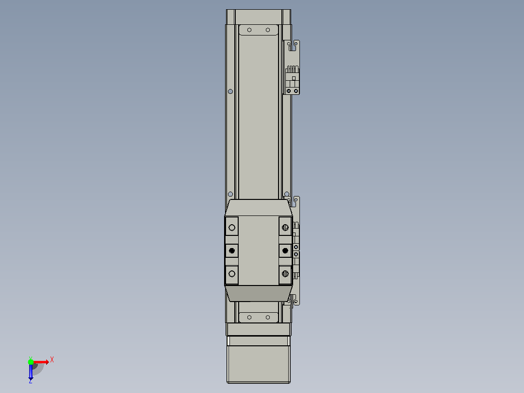 滚珠丝杠直线轴内置导轨TPA-GCR-65-1610C-L150-MP-M40-N3俯视图