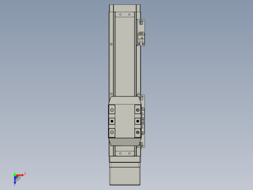 滚珠丝杠直线轴内置导轨TPA-GCR-65-1610C-L150-MP-M40-N3俯视缩略图