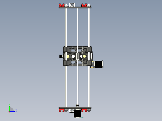 主轴置实验结构左视缩略图