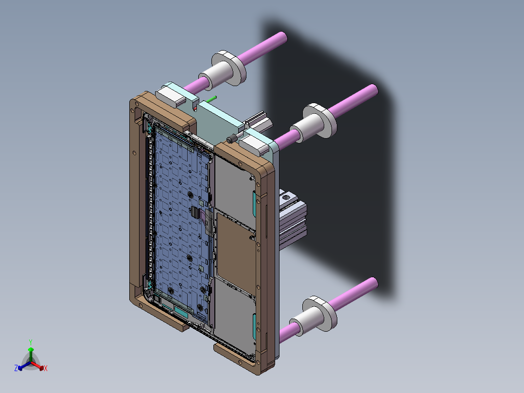 单机版锁螺丝机sw17可编辑正等轴测图