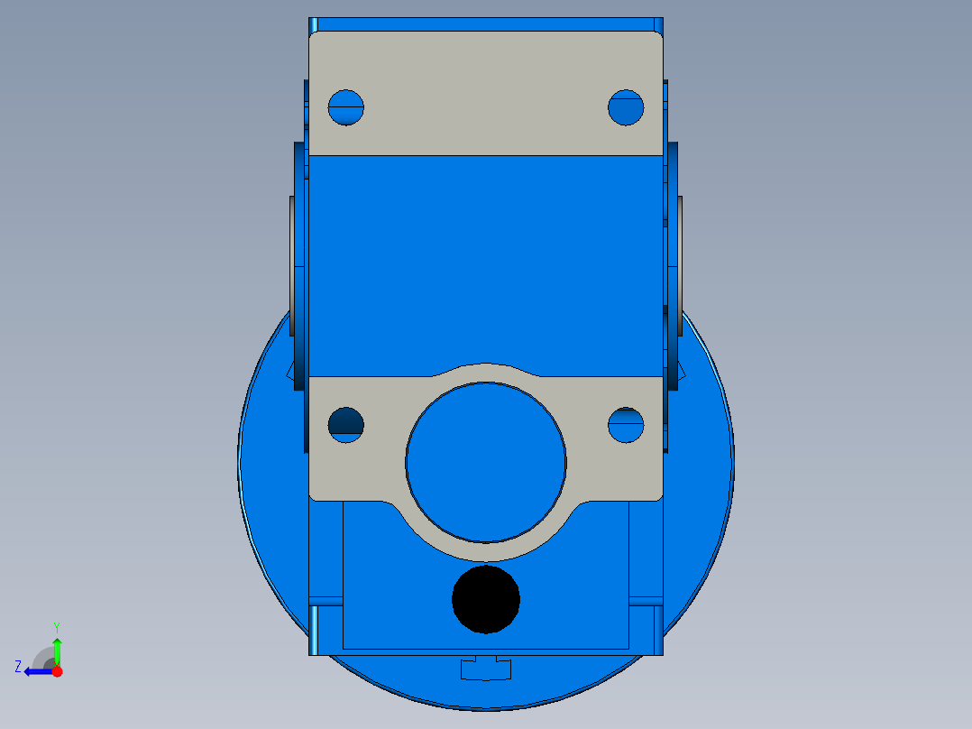 电机齿轮减速传动装置（AsmPrt右视图
