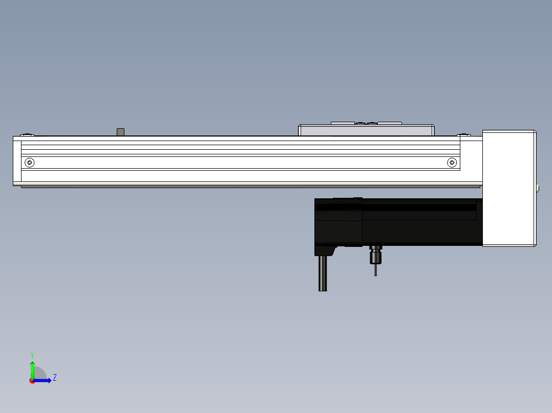 Toyo东佑达直线模组-ECH6-200-BM+煞車-M5左视图