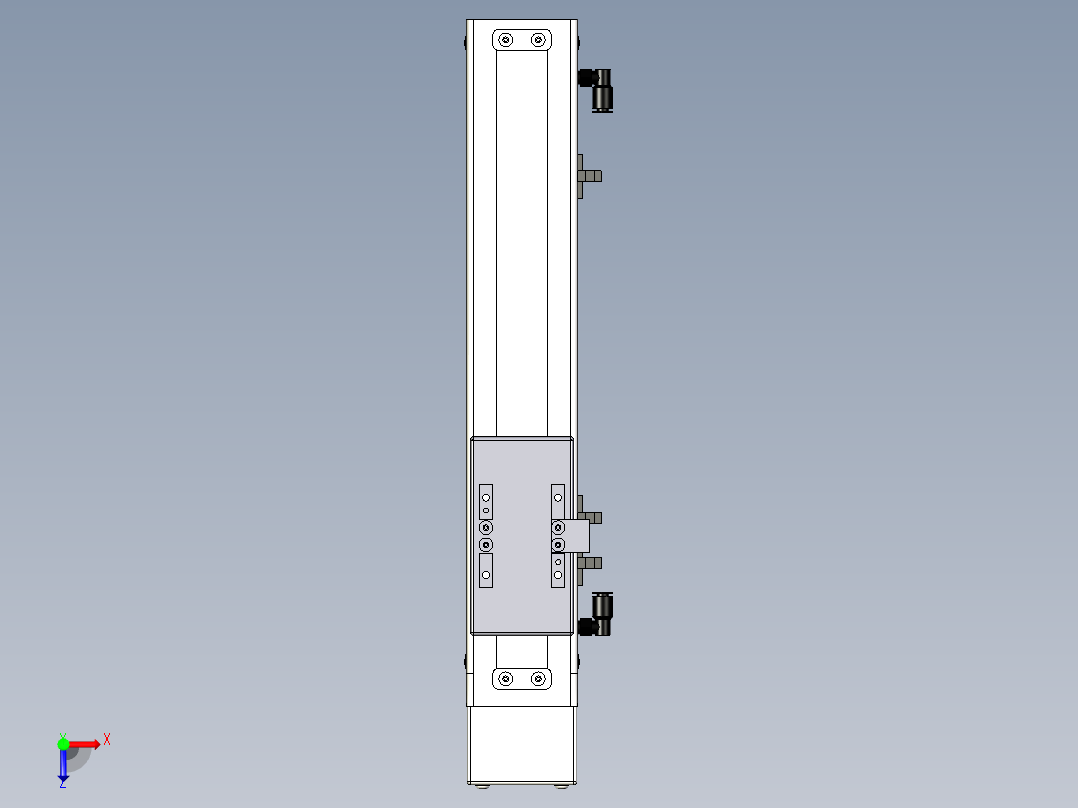 Toyo东佑达直线模组-ECH6-200-BM+煞車-M5俯视图