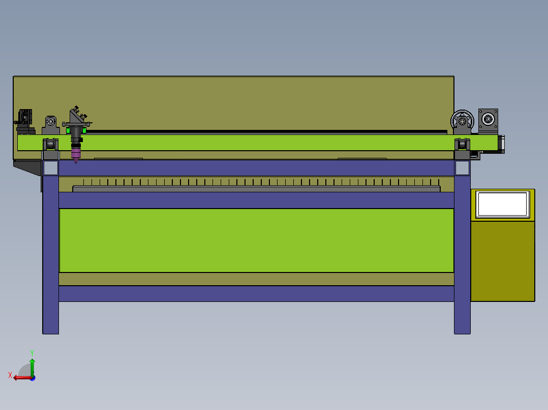 H619 激光切割机后视图