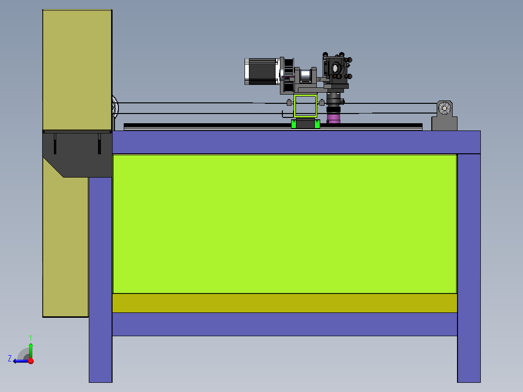 H619 激光切割机右视图